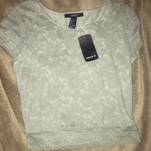 Forever 21 Tops - Laced crop top